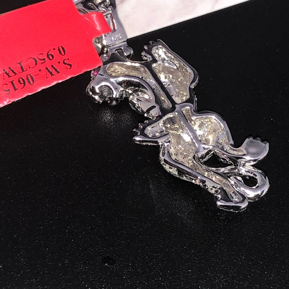 Mesmerizing REAL DIAMOND Custom tiger pendant WOW! - Picture 12 of 15